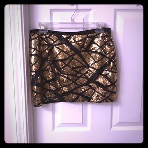 Sequin mini skirt